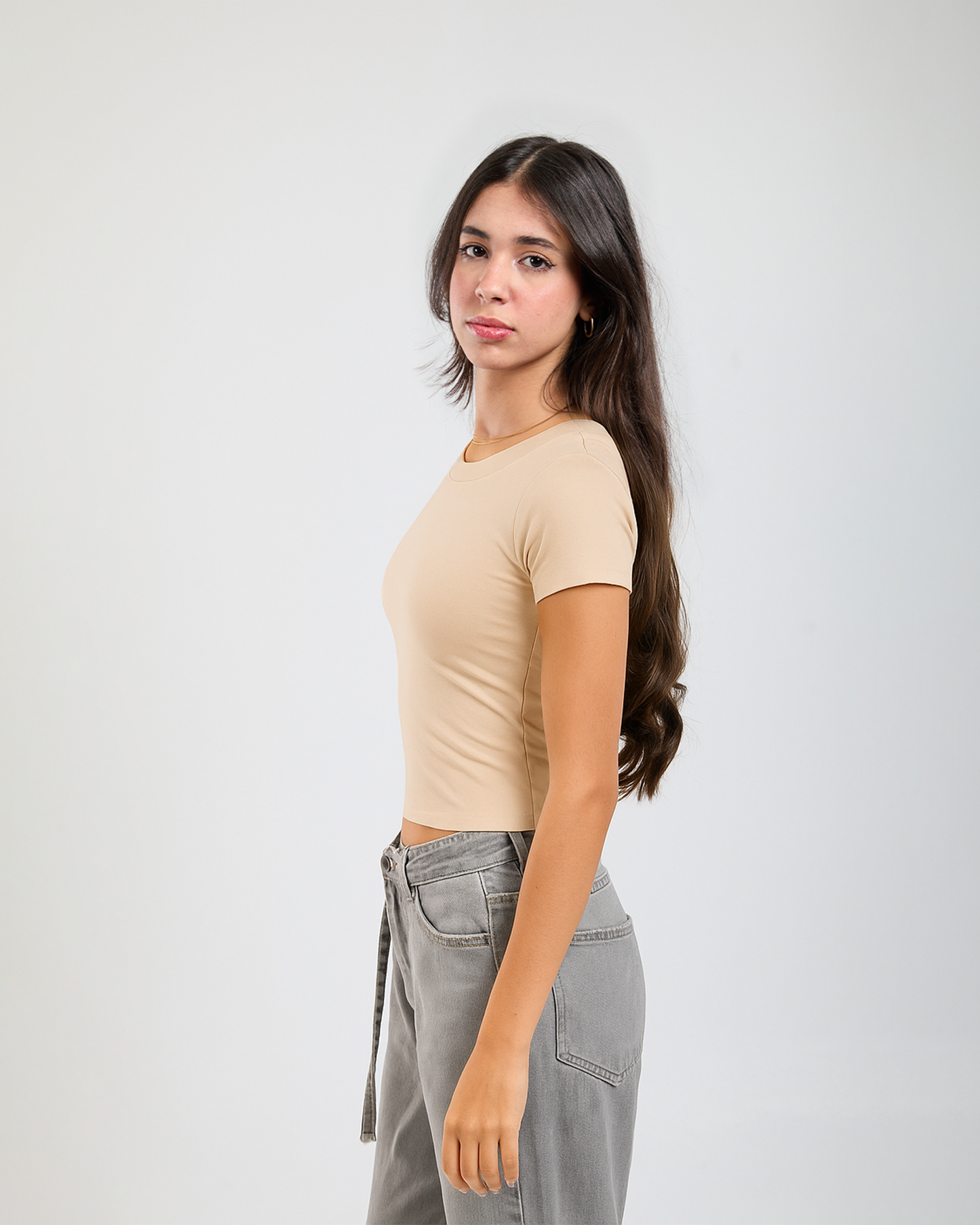 COTTON ROUND NECK SHORT SLEEVES