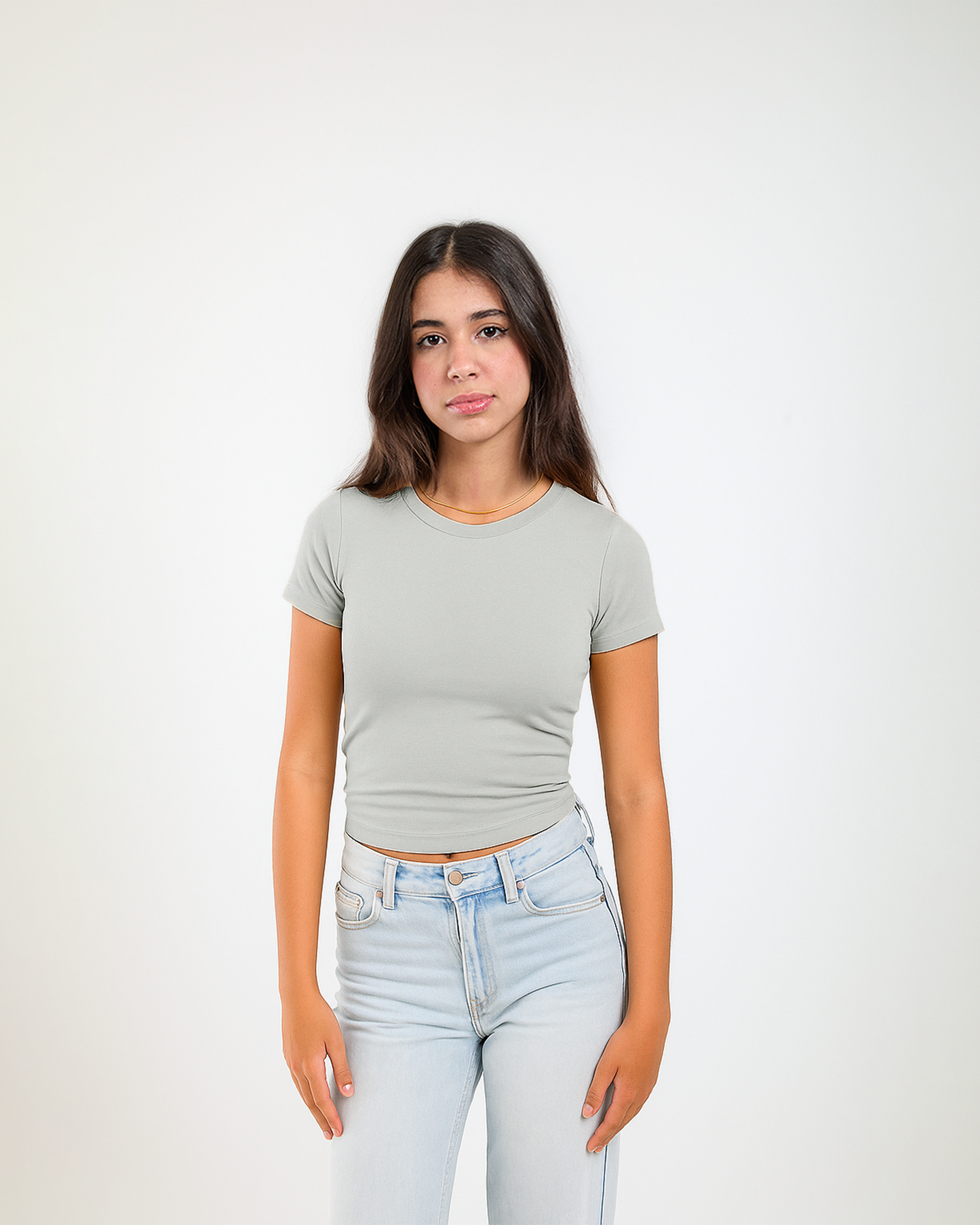 COTTON ROUND NECK SHORT SLEEVES