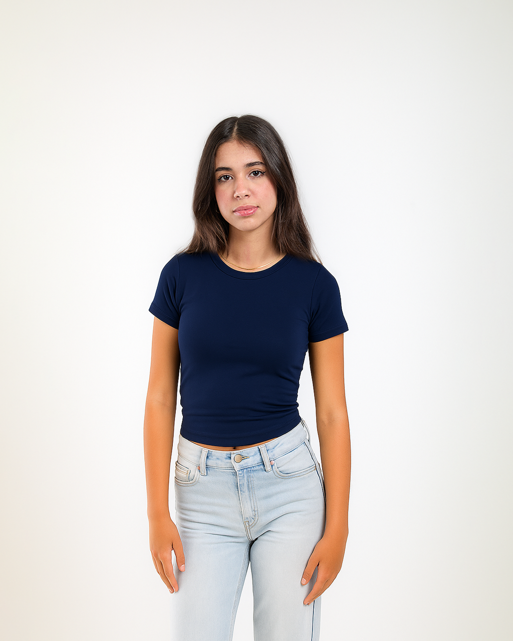 COTTON ROUND NECK SHORT SLEEVES