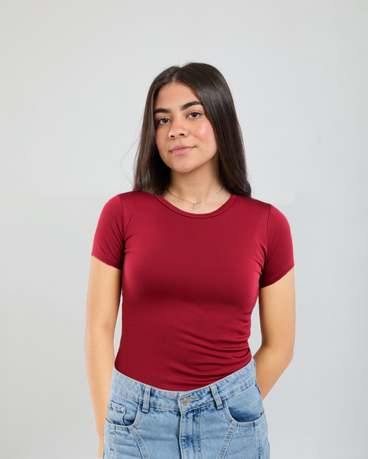 COTTON ROUND NECK SHORT SLEEVES
